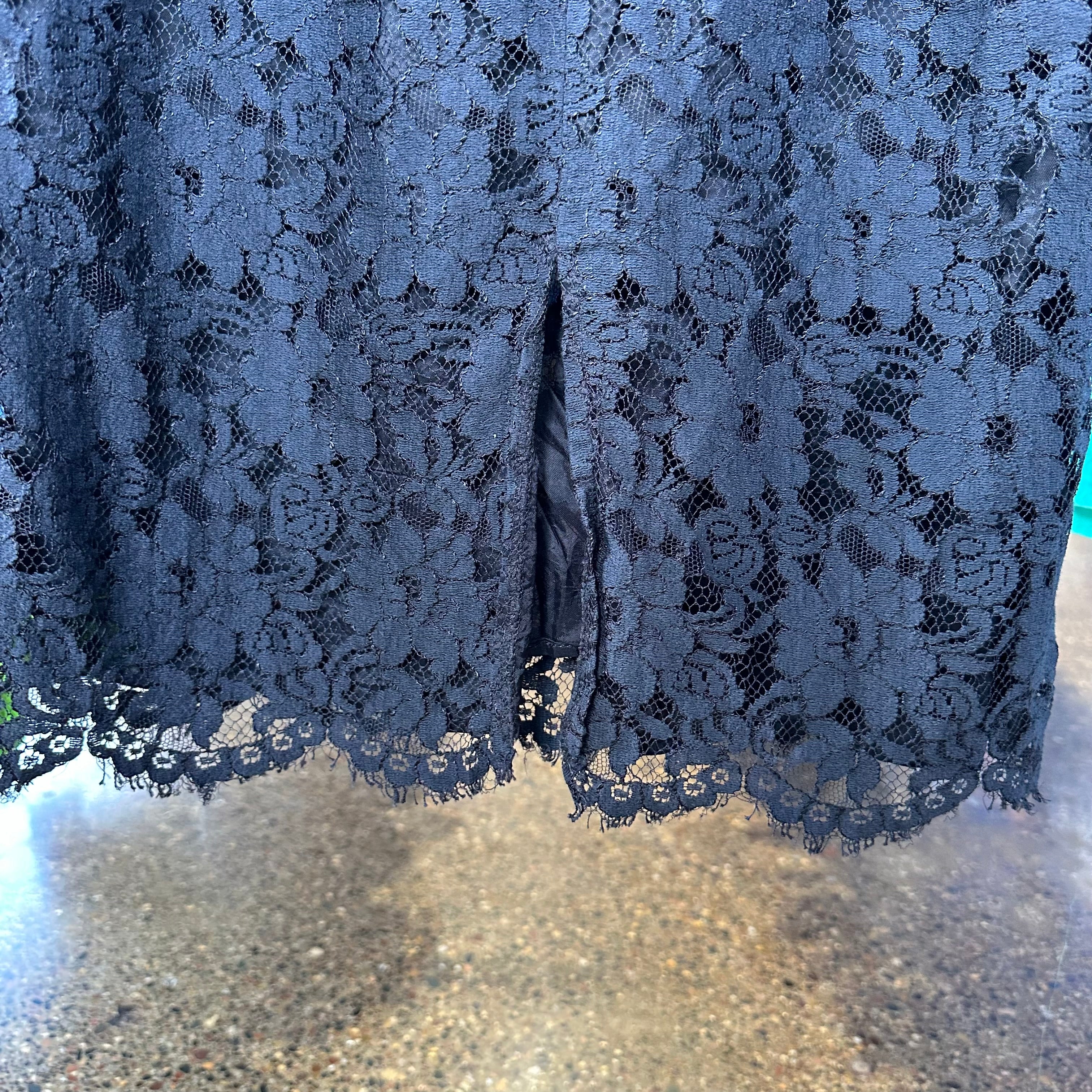 Black Lace Midi/Maxi Skirt