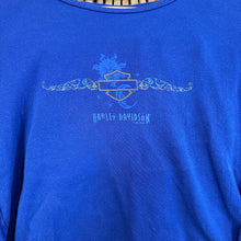 Load image into Gallery viewer, Harley Davidson Femme Long Sleeve Blue T-Shirt
