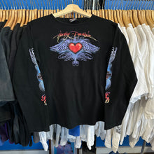 Load image into Gallery viewer, Harley Davidson Femme Purple Heart with Wings Long Sleeve T-Shirt
