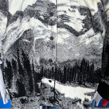 Load image into Gallery viewer, Black/White/Gray Graphic Fleece
