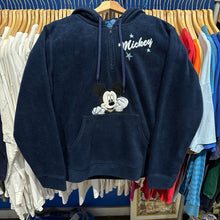Load image into Gallery viewer, Navy Mickey Quarter Zip Fleece

