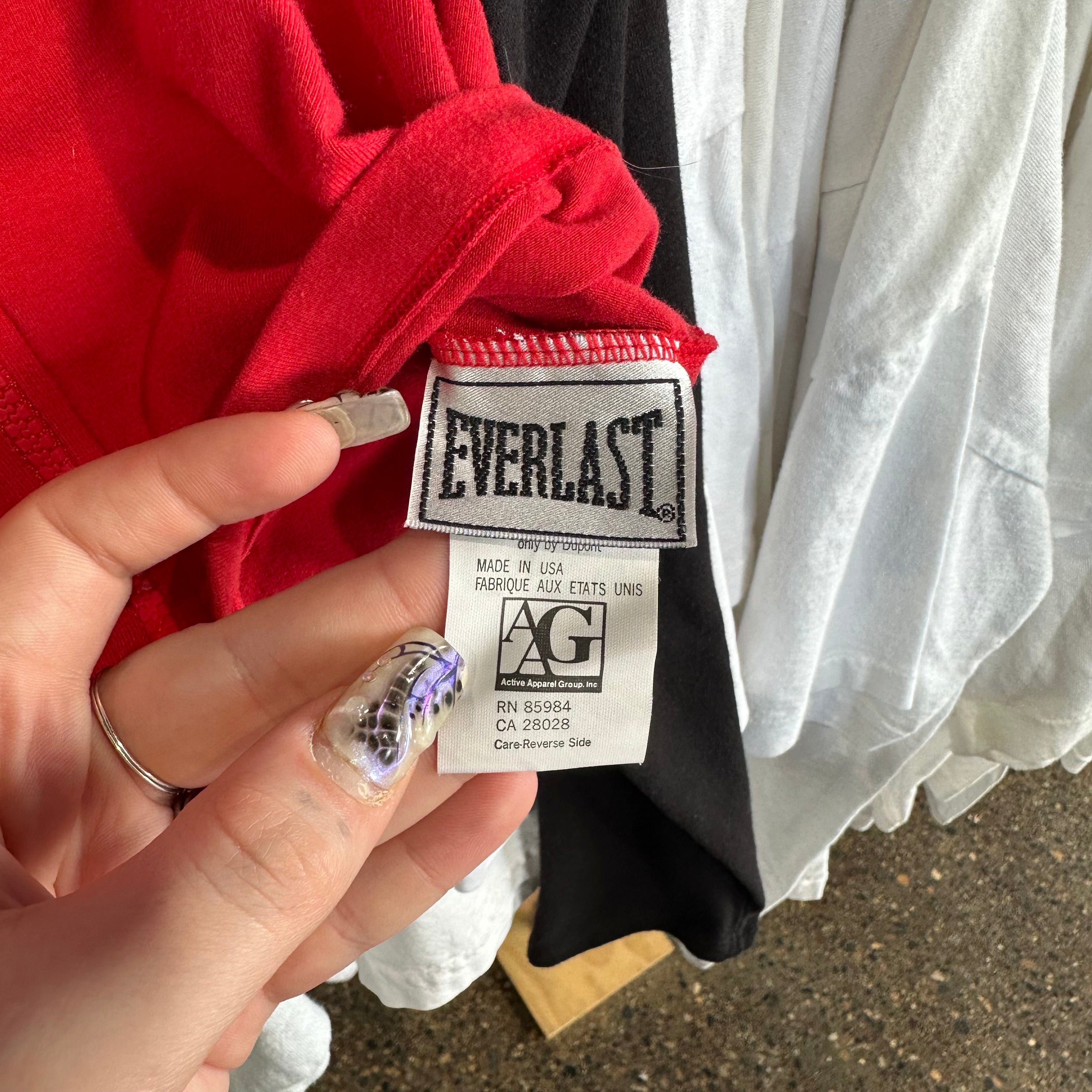 Everlast Cropped Zipped Up Femme T-Shirt