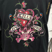 Load image into Gallery viewer, Ed Hardy Skull &amp; HeartFemme T-Shirt
