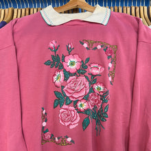 Load image into Gallery viewer, Roses Collared Grandma Sweatshirt

