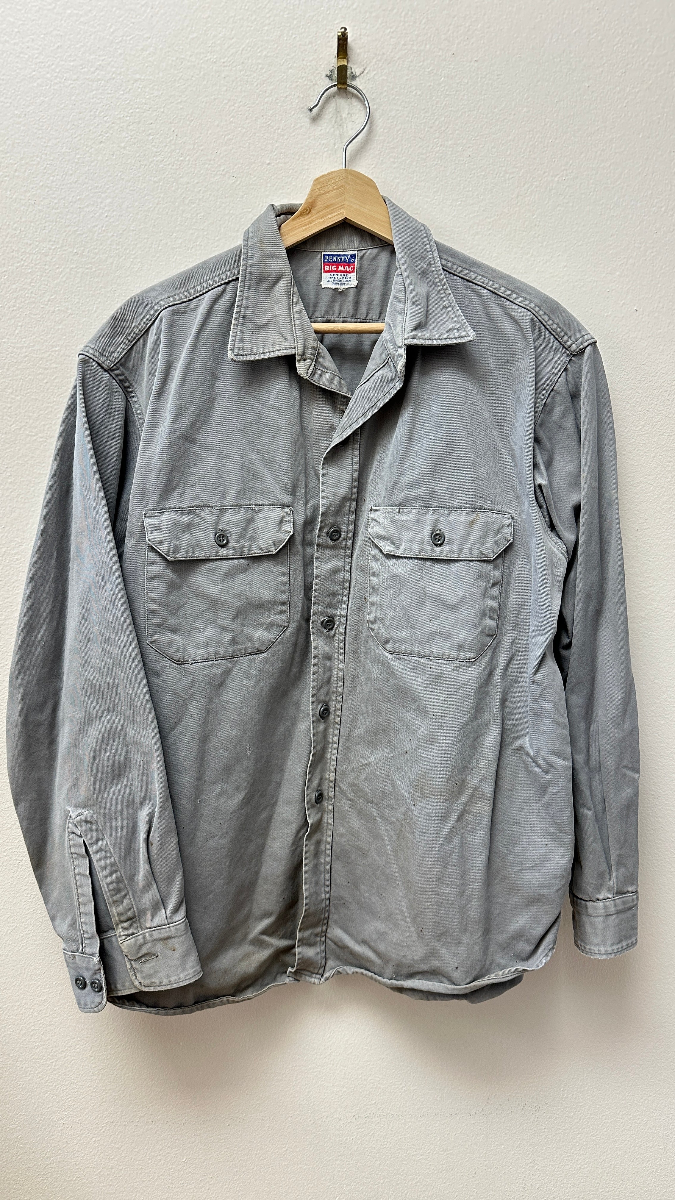 Penny’s Big Mac Gray Heavy Button-Up