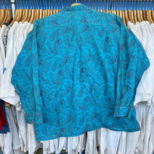Load image into Gallery viewer, Blue Paisley Button Up
