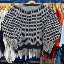 Load image into Gallery viewer, Ninon Blue &amp; White Patterned Sweater
