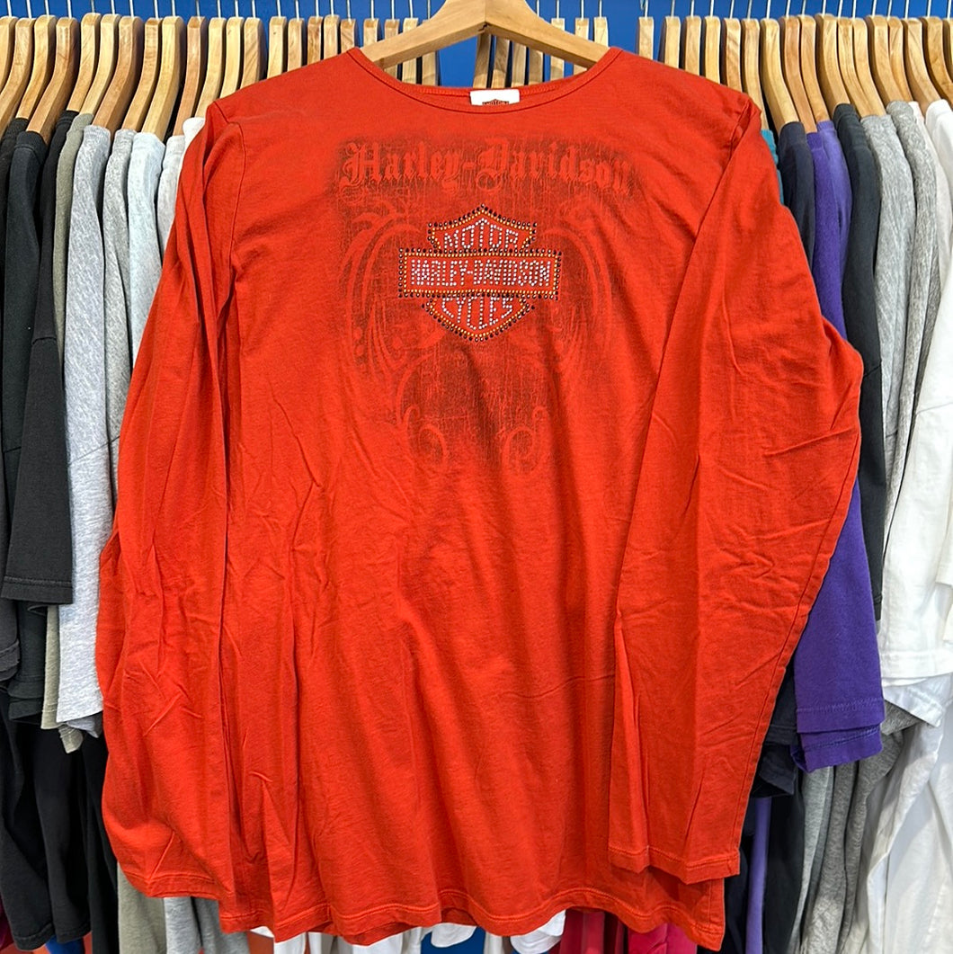 Sparkle Harley Davidson Long Sleeve Femme Top
