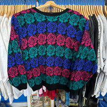 Load image into Gallery viewer, Striped Roses Sweater
