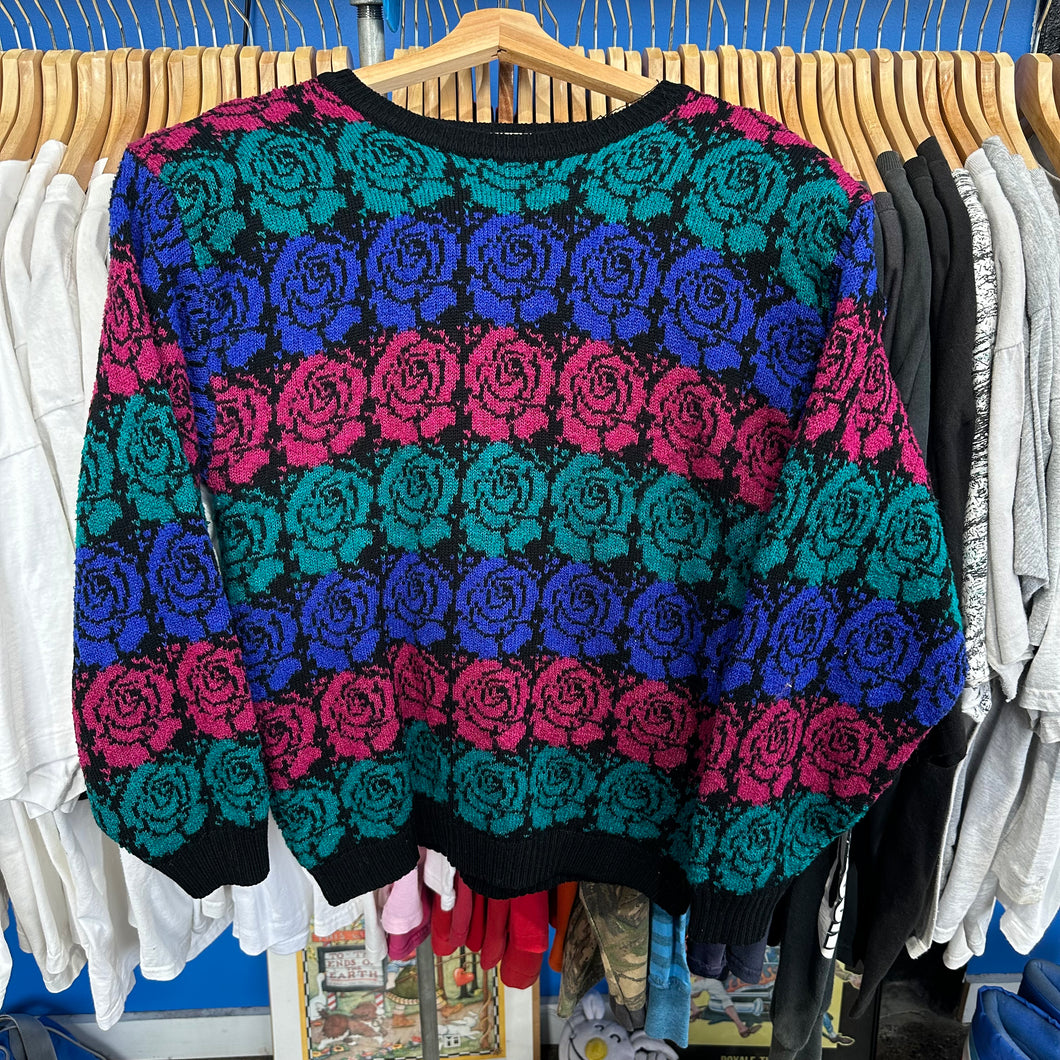 Striped Roses Sweater