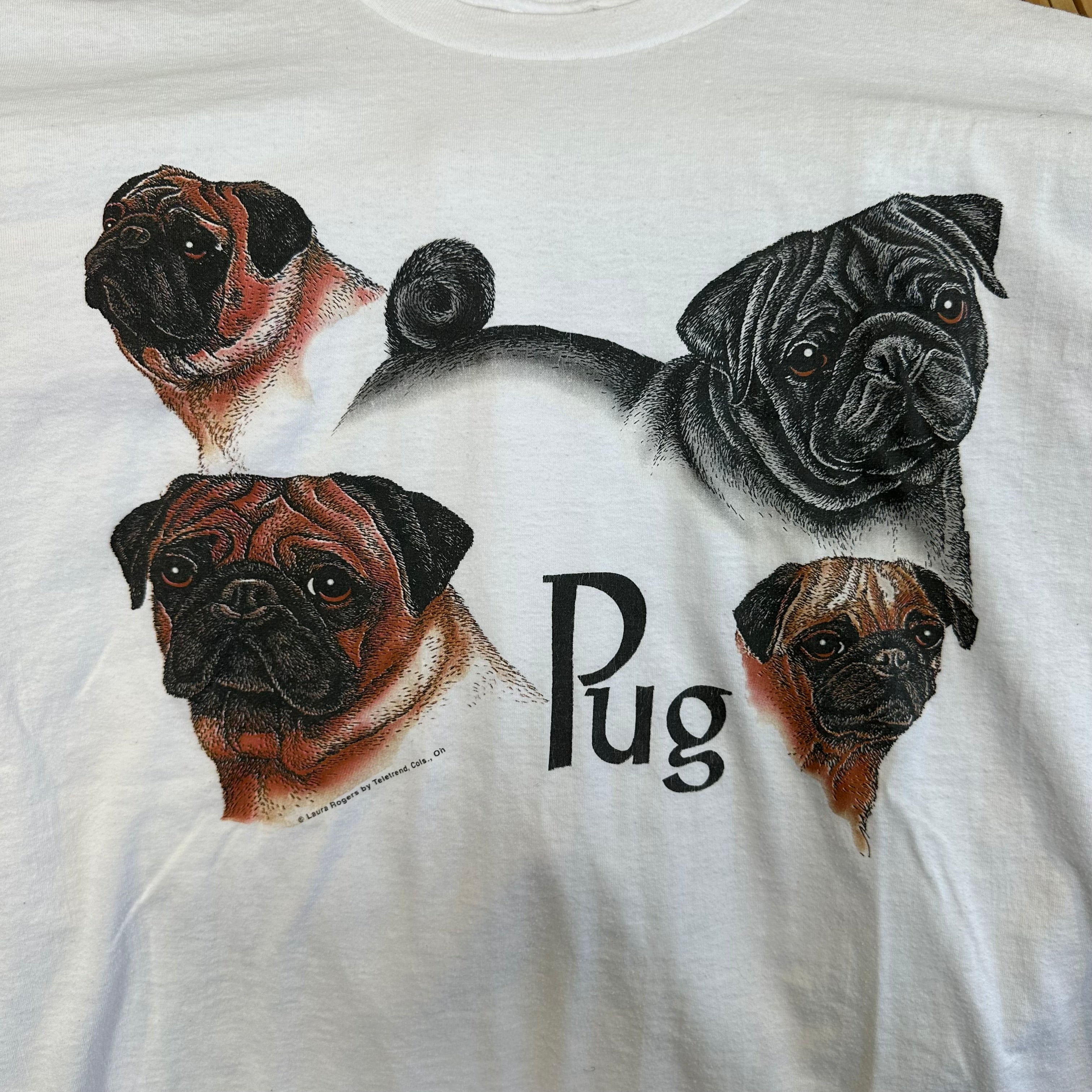 Black & Brown Pug T-Shirt