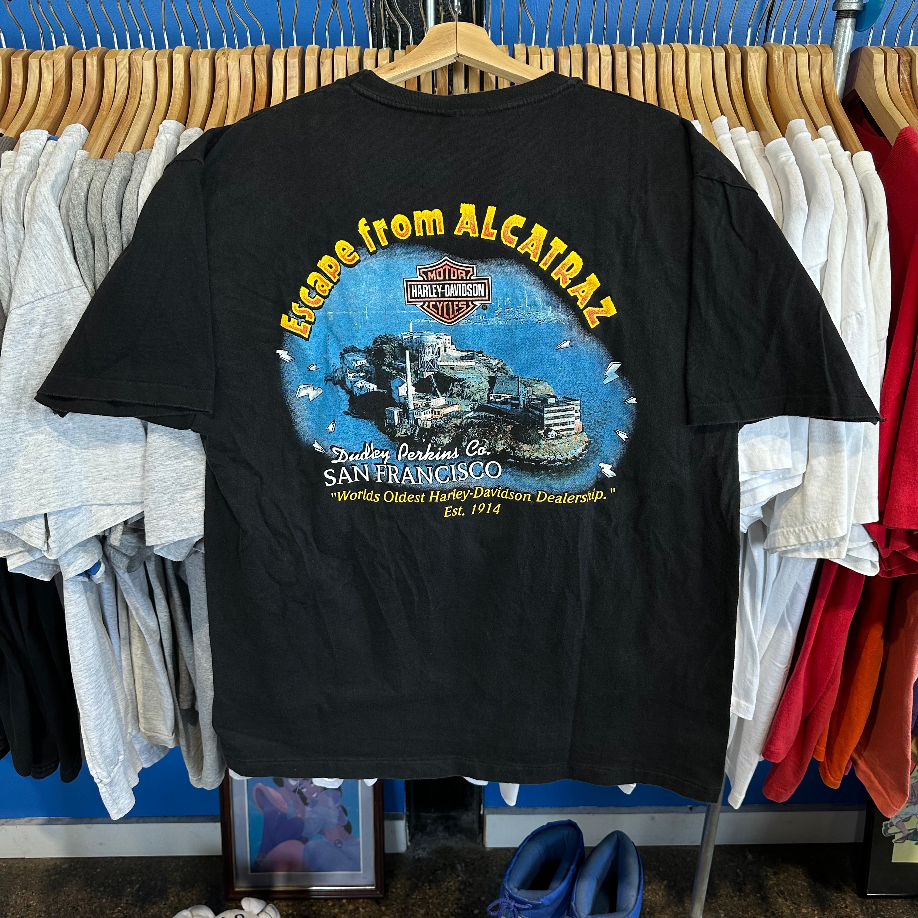 Harley Davidson The Great Escape Alcatraz, San Francisco T-shirt