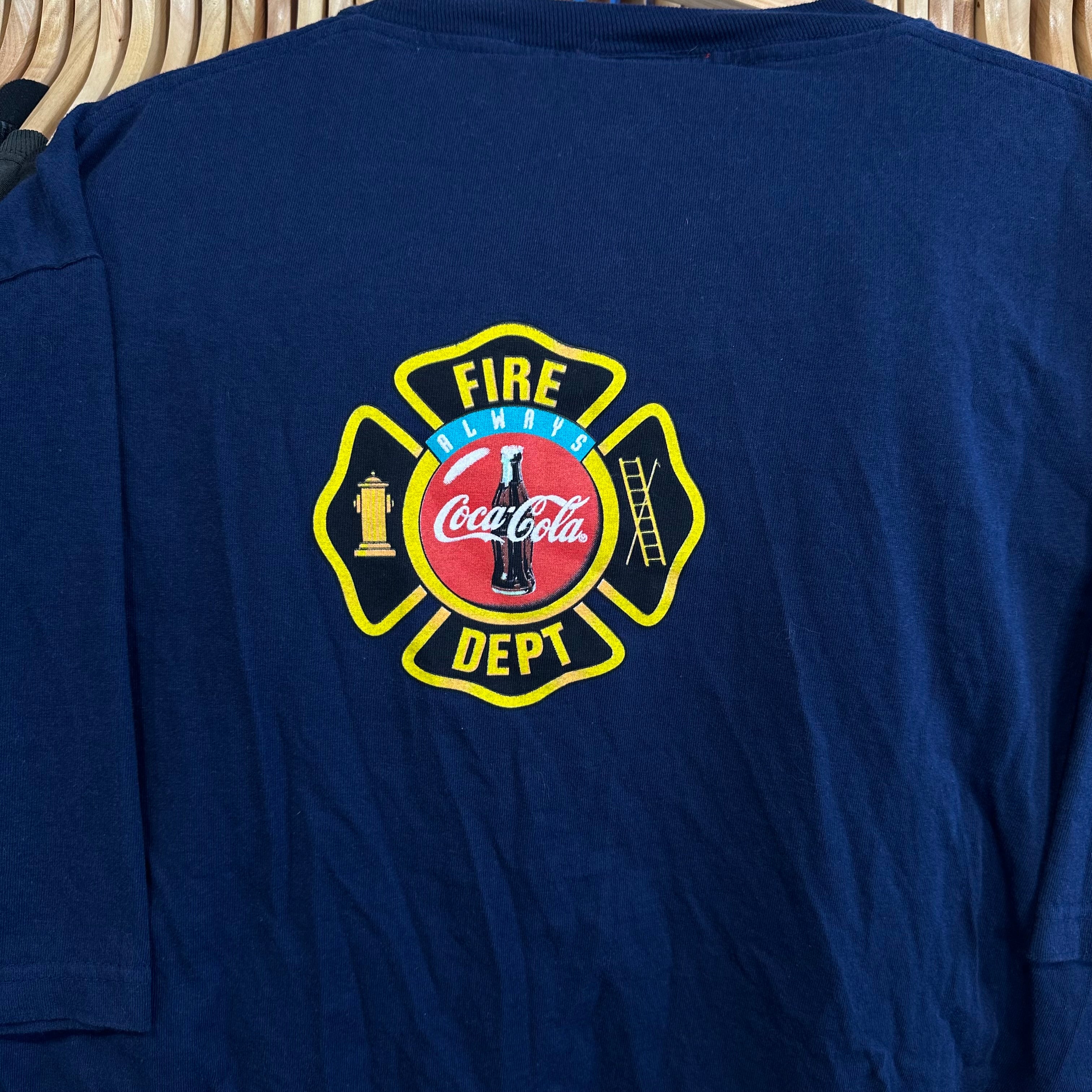 Coca-Cola Firefighter Polar Bear T-Shirt