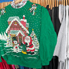 Load image into Gallery viewer, Santa’s Workshop Sparkly Turtle Neck Sweatshirt
