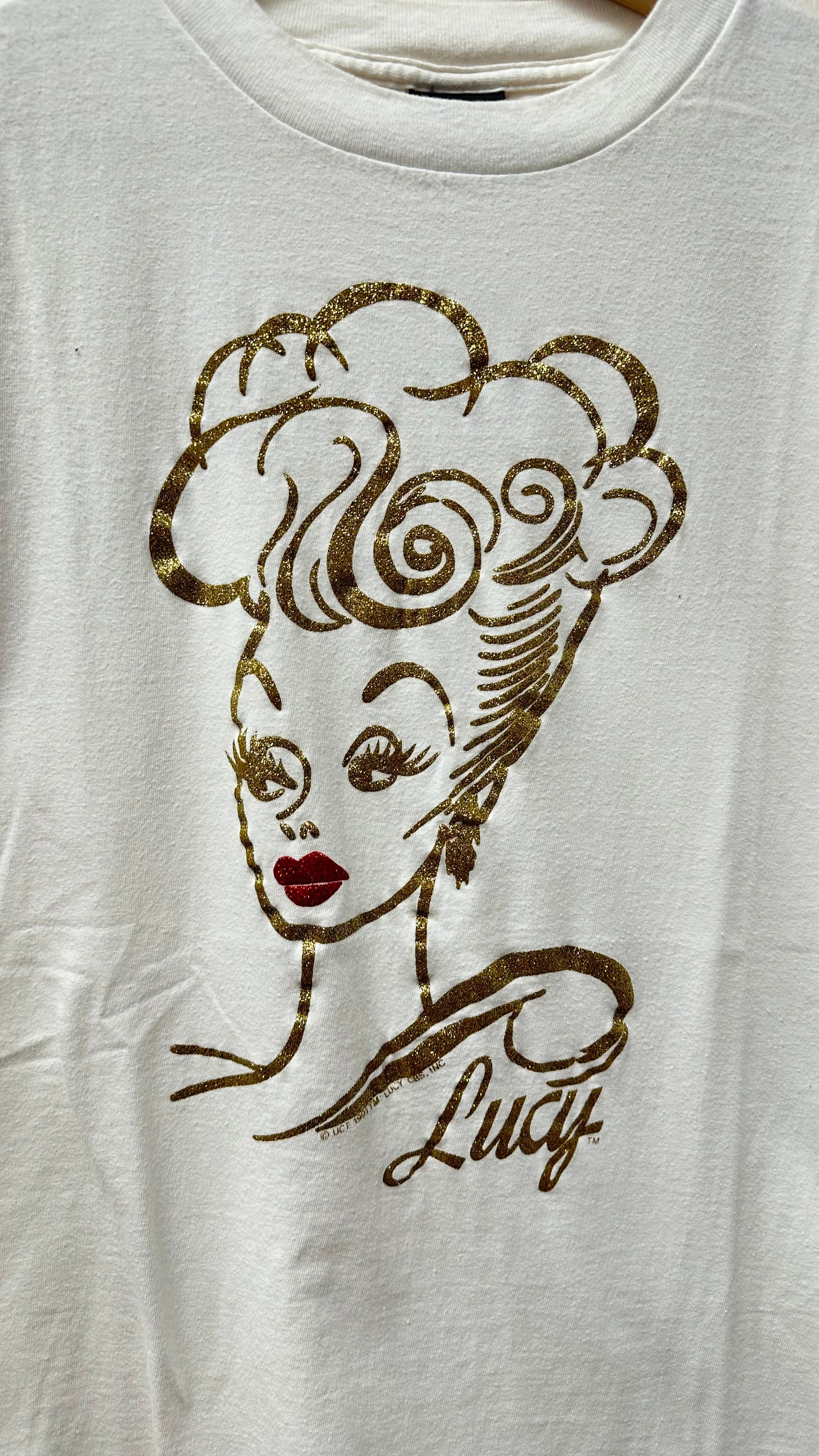 I Love Lucy Gold Sparkles T-Shirt
