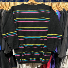 Load image into Gallery viewer, Black Neon Stripes Sweater
