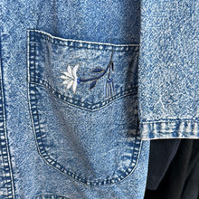 Load image into Gallery viewer, Floral Denim Blazer Jacket
