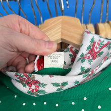 Load image into Gallery viewer, Santa’s Workshop Sparkly Turtle Neck Sweatshirt
