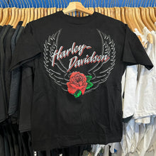 Load image into Gallery viewer, Harley Davidson Rose Fairbanks, AK T-Shirt
