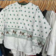 Load image into Gallery viewer, Pine Trees All Over Crewneck Cardigan
