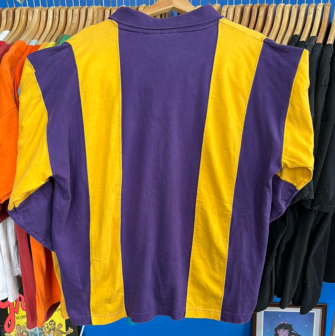 Minnesota Vikings Rugby Style Long Sleeve T-Shirr