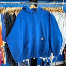 Load image into Gallery viewer, Primary Blue Carhartt Hooded Sweatshirt
