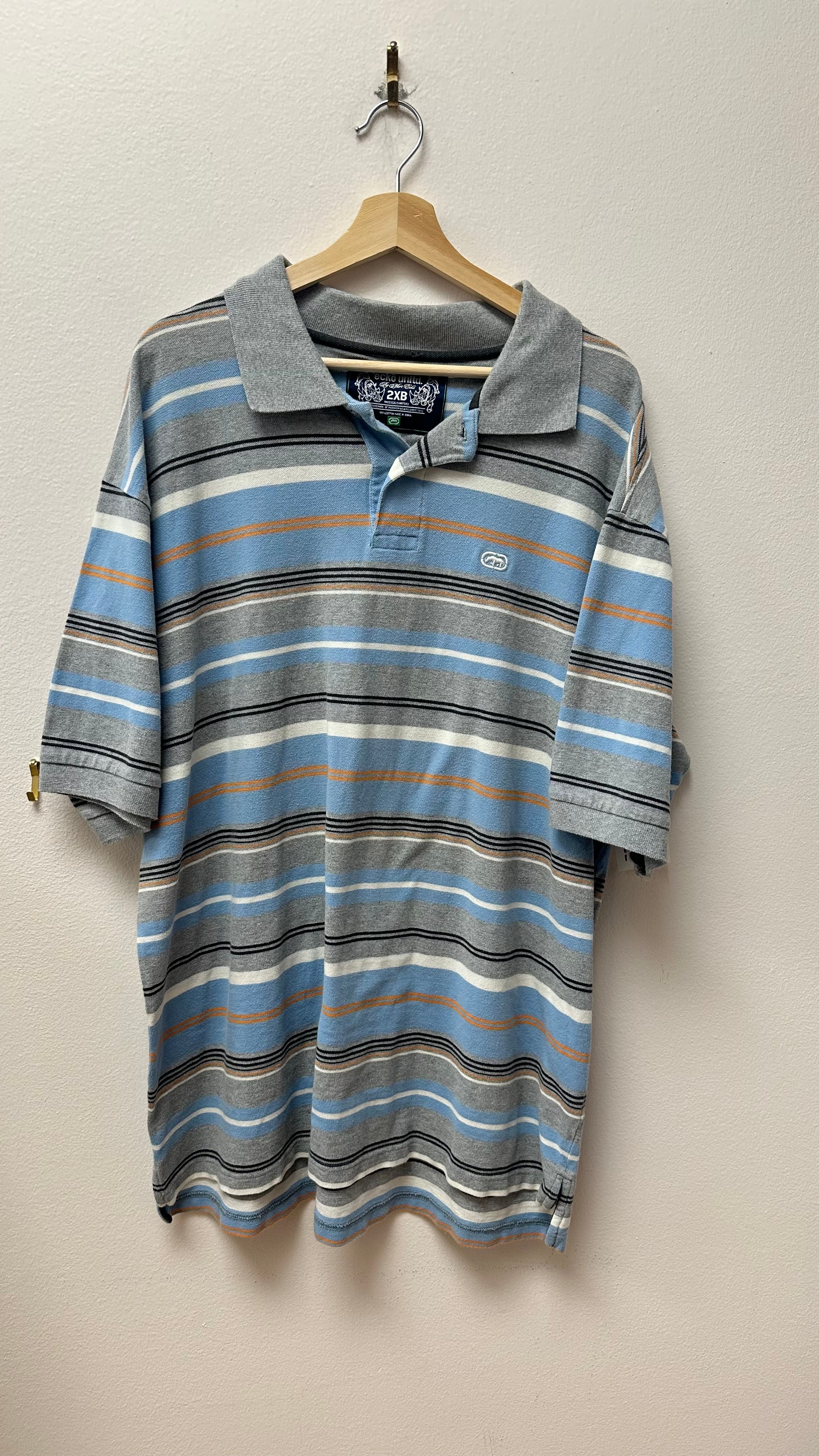 Eckō Unltd. Striped Polo Button-Up