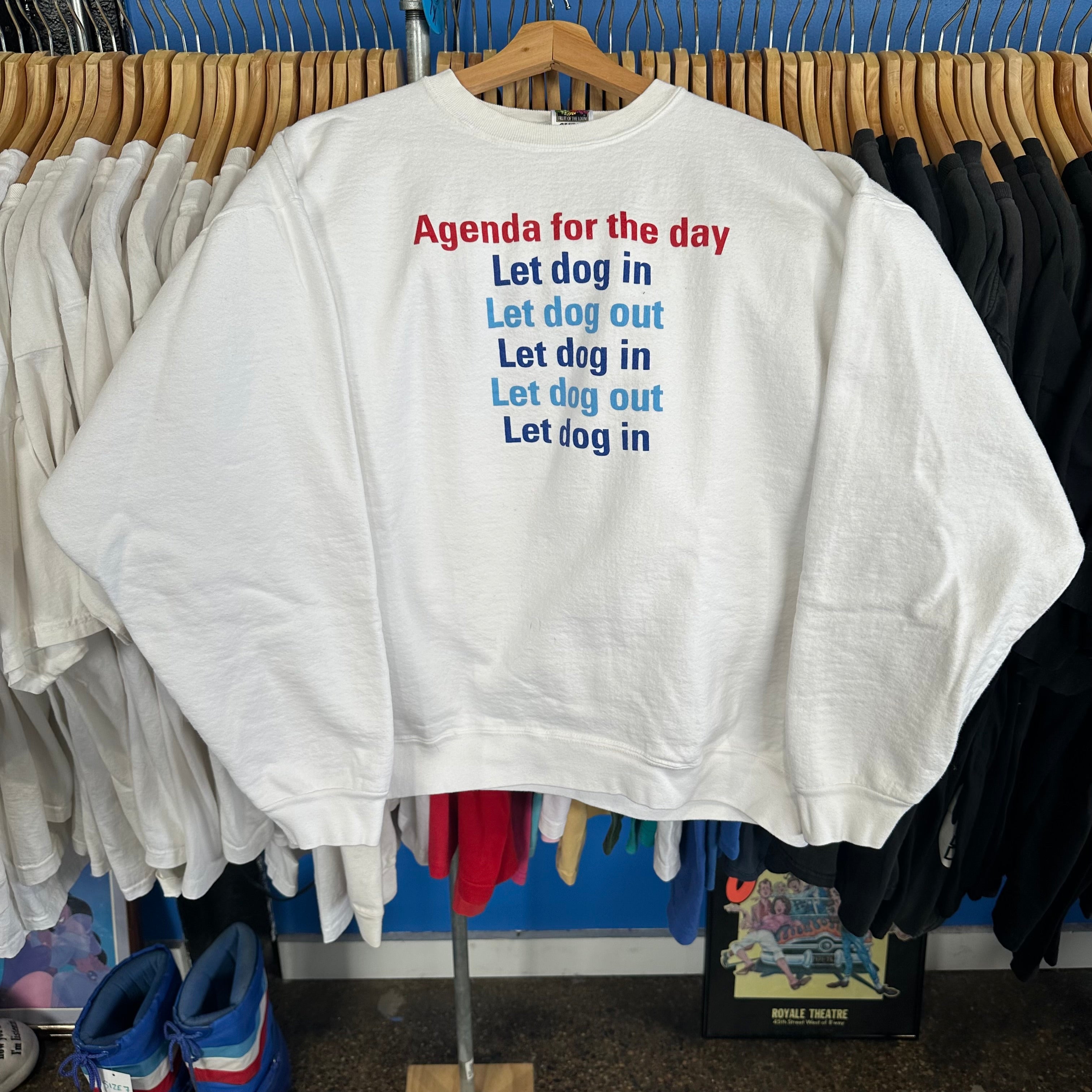 Agenda for the Dog Crewneck Sweatshirt