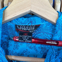 Load image into Gallery viewer, Blue Paisley Button Up
