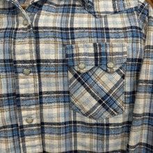 Load image into Gallery viewer, Blue Plaid Pearl Snap Button Up
