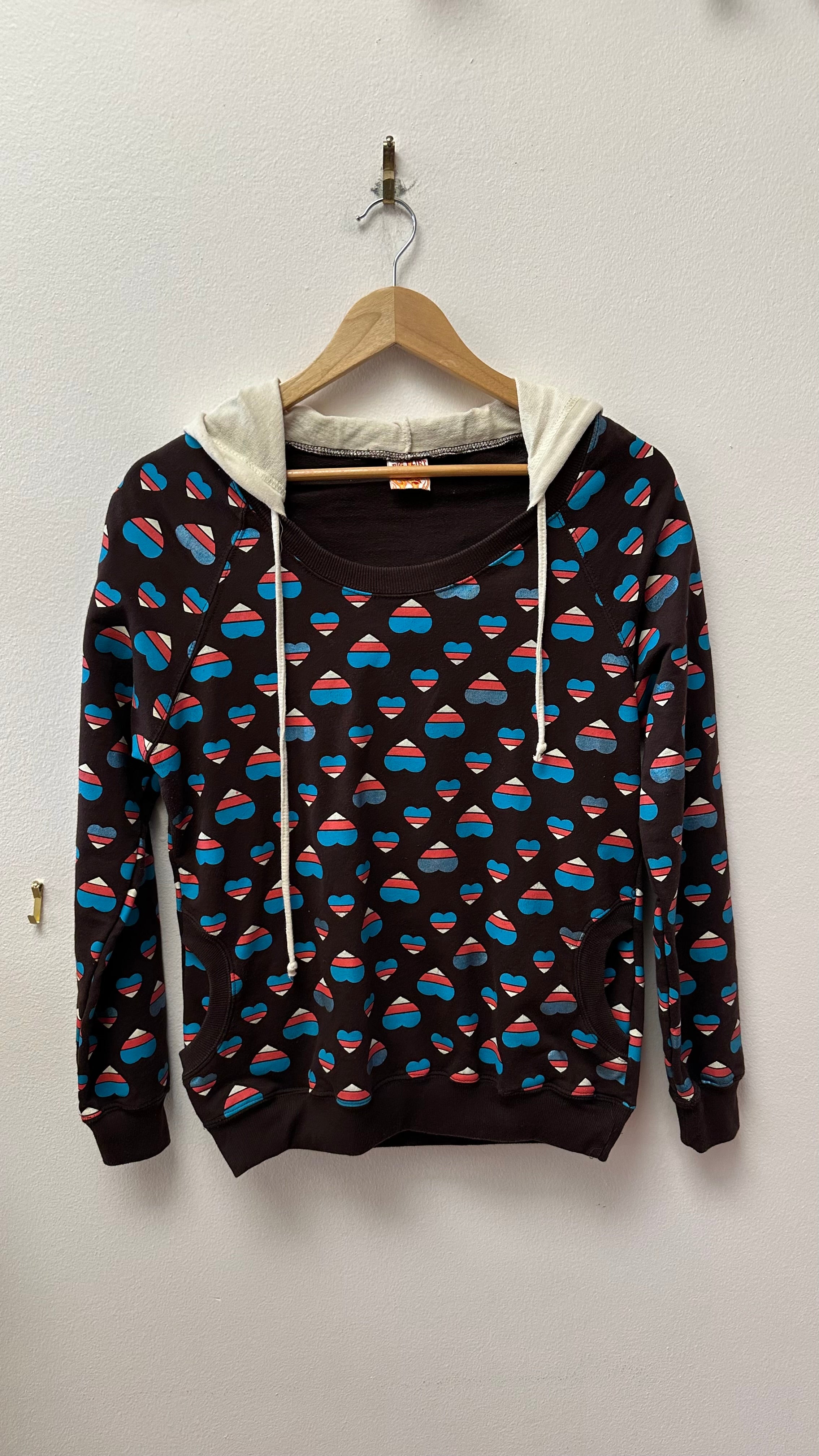 Big Flirt Heart Femme Hooded Sweatshirt