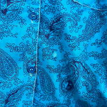 Load image into Gallery viewer, Blue Paisley Button Up
