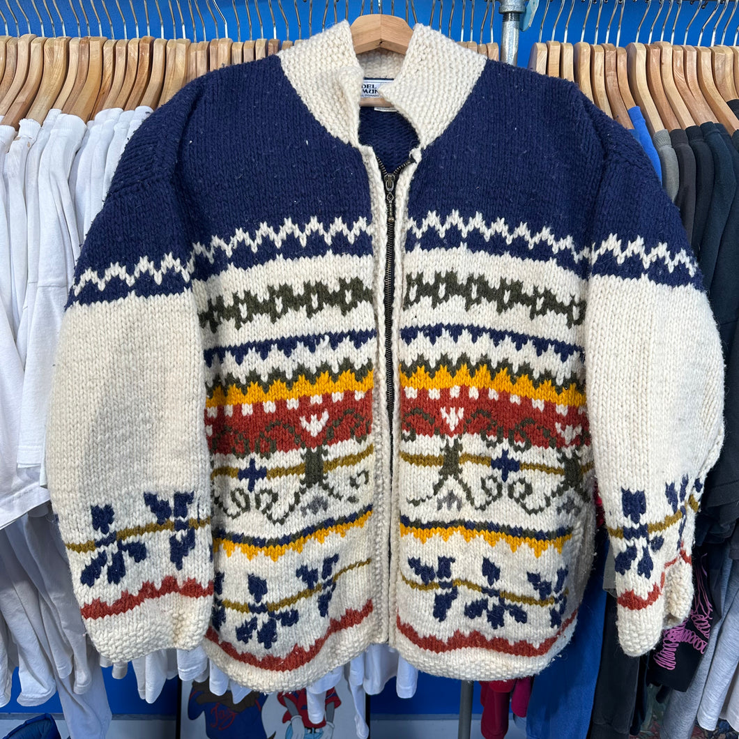 Del Munro Heavy Zip Up Sweater