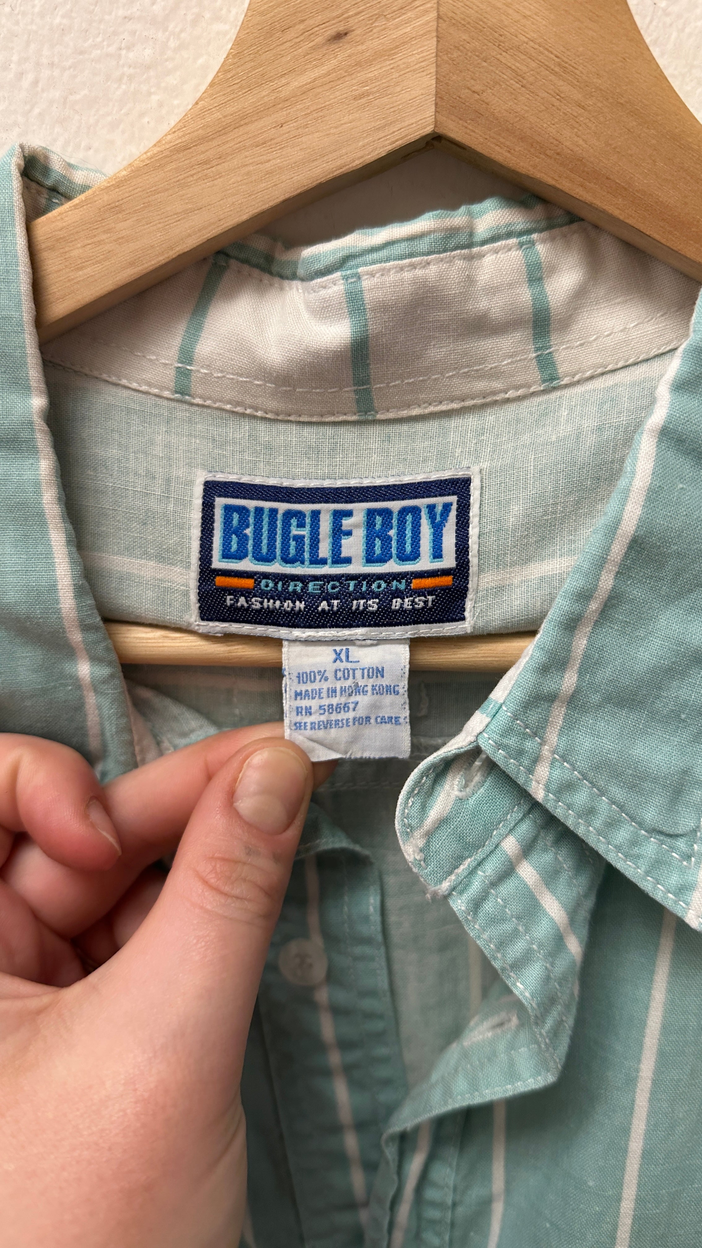 Bugle Boy Blue Button-Up