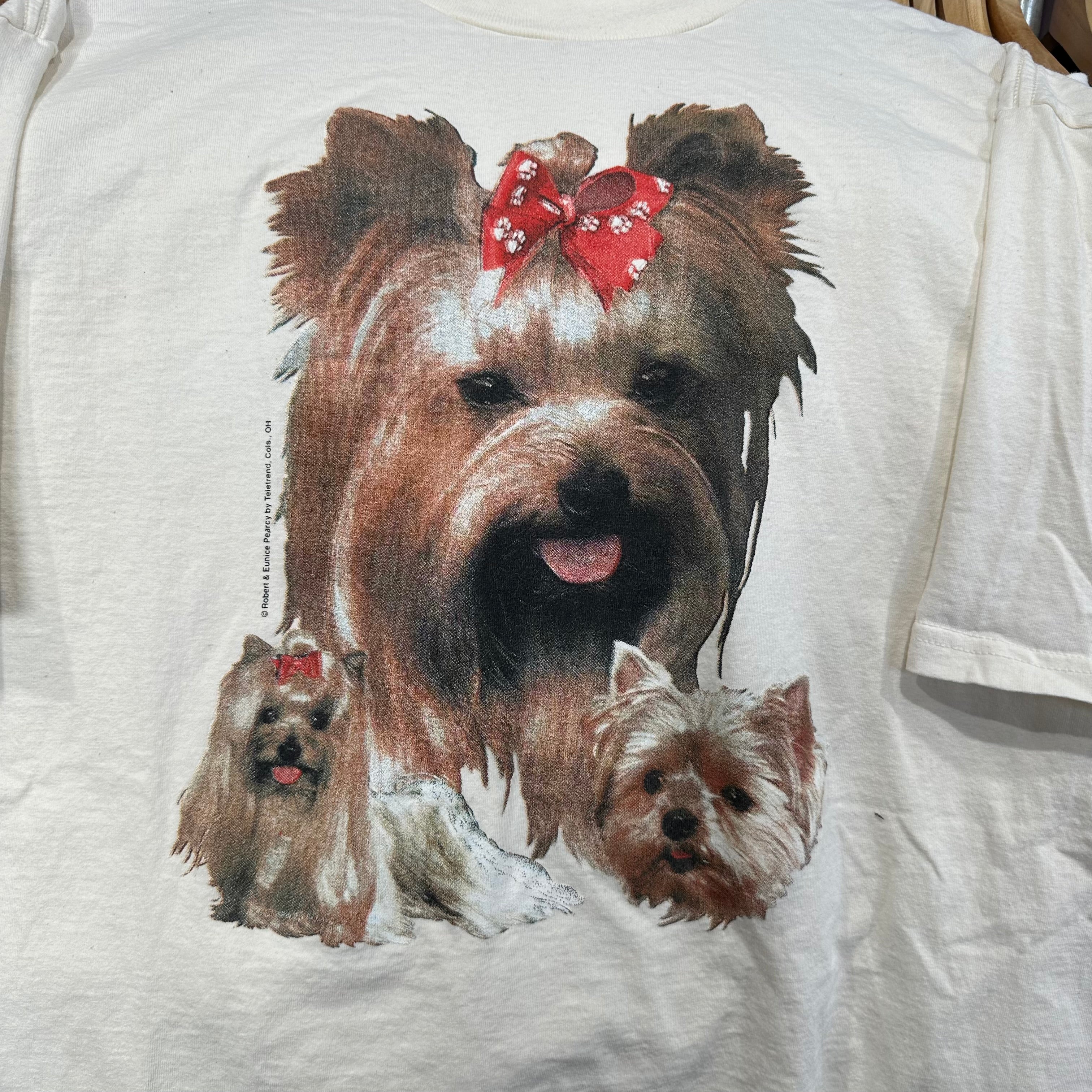 Red Bow Yorkie T-Shirt