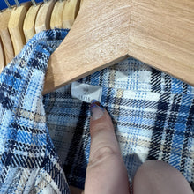 Load image into Gallery viewer, Blue Plaid Pearl Snap Button Up
