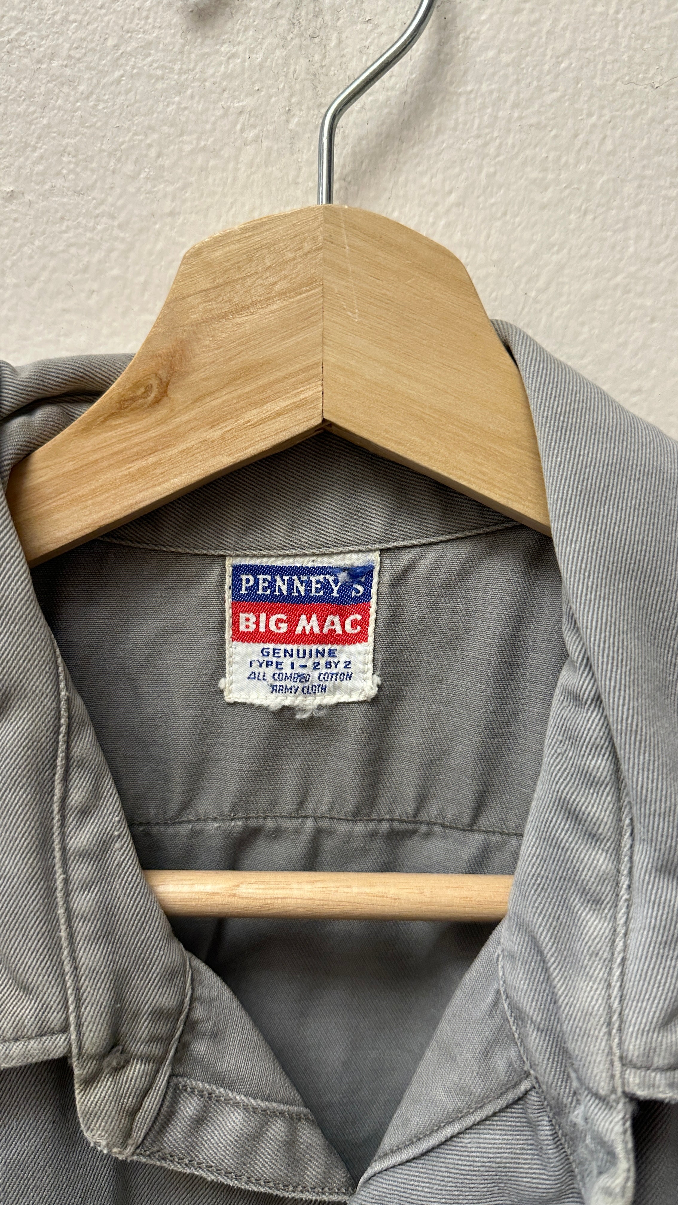 Penny’s Big Mac Gray Heavy Button-Up