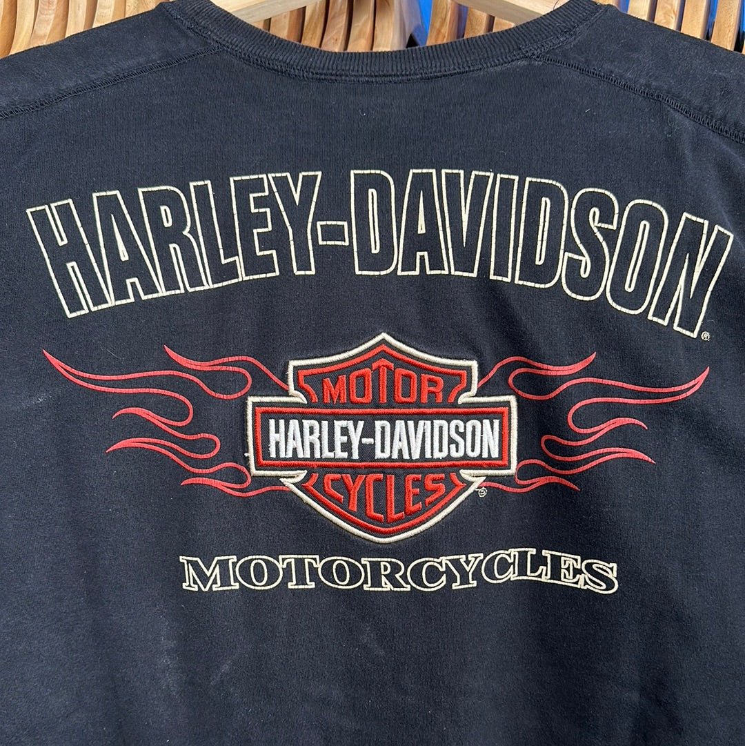 Harley Davidson Crest Modern Long Sleeve T-Shirt