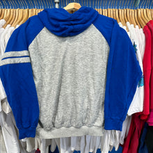 Load image into Gallery viewer, Blue &amp; Gray Color Block Hoodie Sweatshirt
