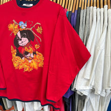 Load image into Gallery viewer, Puppy In The Fall Leaves Grandma Sweatshirt
