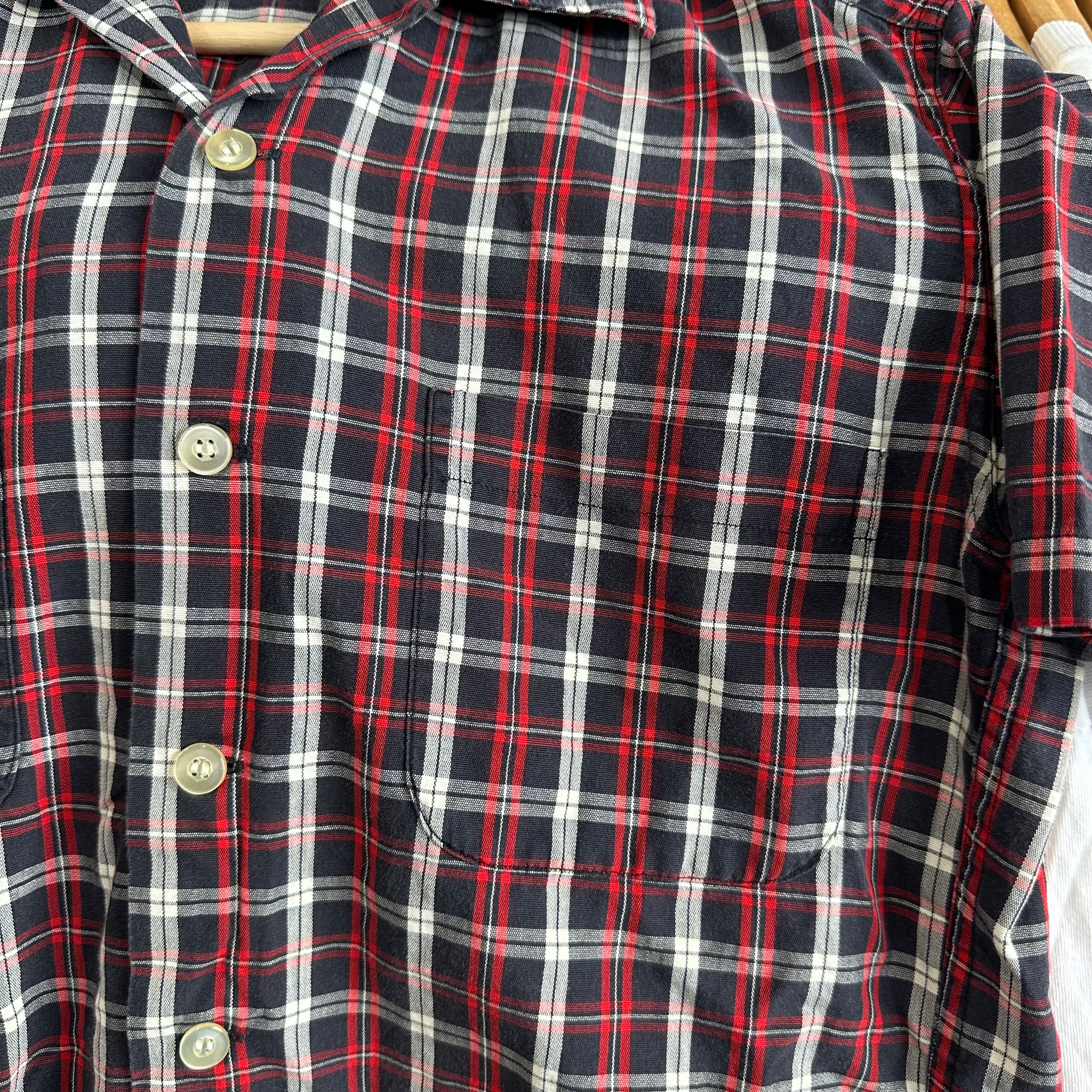 McGregor Red/Black/White Plaid Button Up