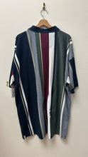 Load image into Gallery viewer, Knights of the Round Table Striped Polo Button-Up
