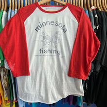 Load image into Gallery viewer, Minnesota Fishing 3/4 Sleeve Baseball T-Shirt
