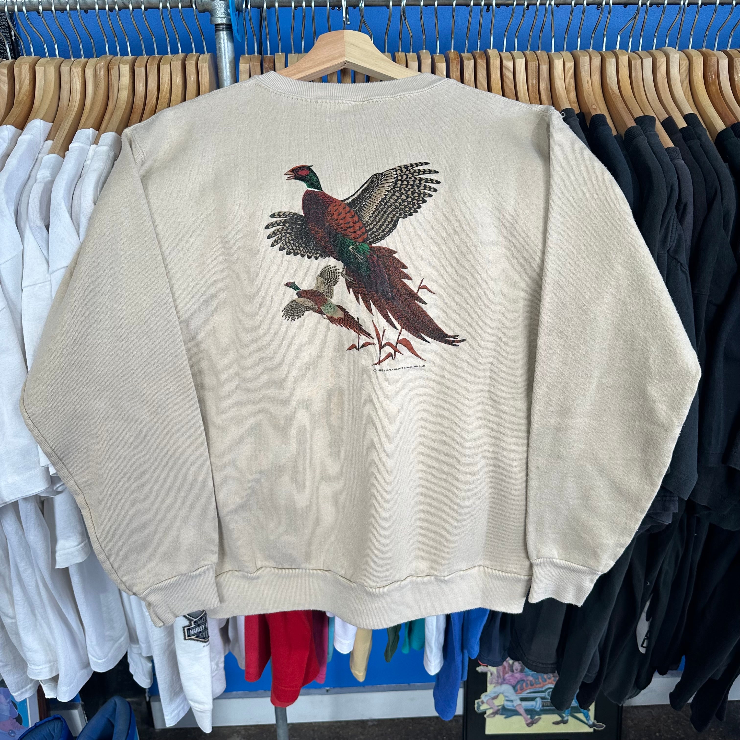 Tan Pheasant Crewneck Sweatshirt