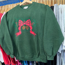 Load image into Gallery viewer, Pinecone Bow and Holly Crewneck Sweatshirt
