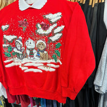 Load image into Gallery viewer, Kittens in sparkly Snow Collared Grandma Sweatshirt
