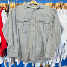Load image into Gallery viewer, St. John’s Bay Grey Chambray Button Up
