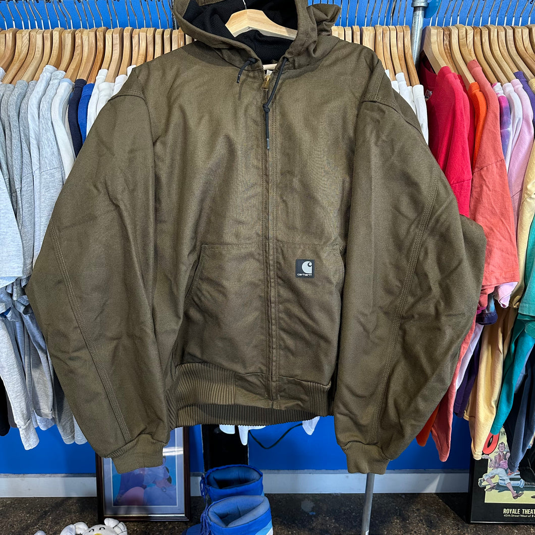 Green/Brown Hooded Carhartt Jacket