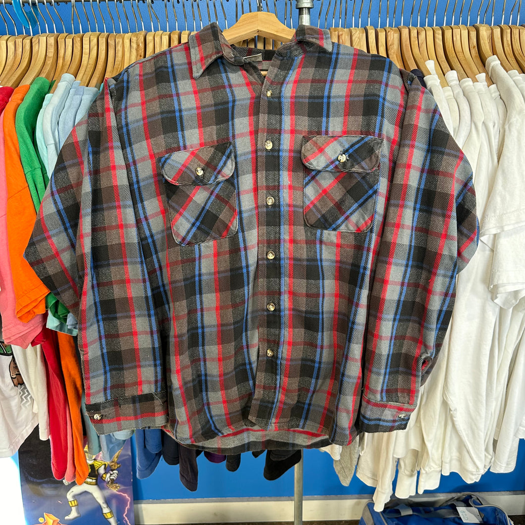 Five Brother Blue/Red/Gray Plaid Button Up