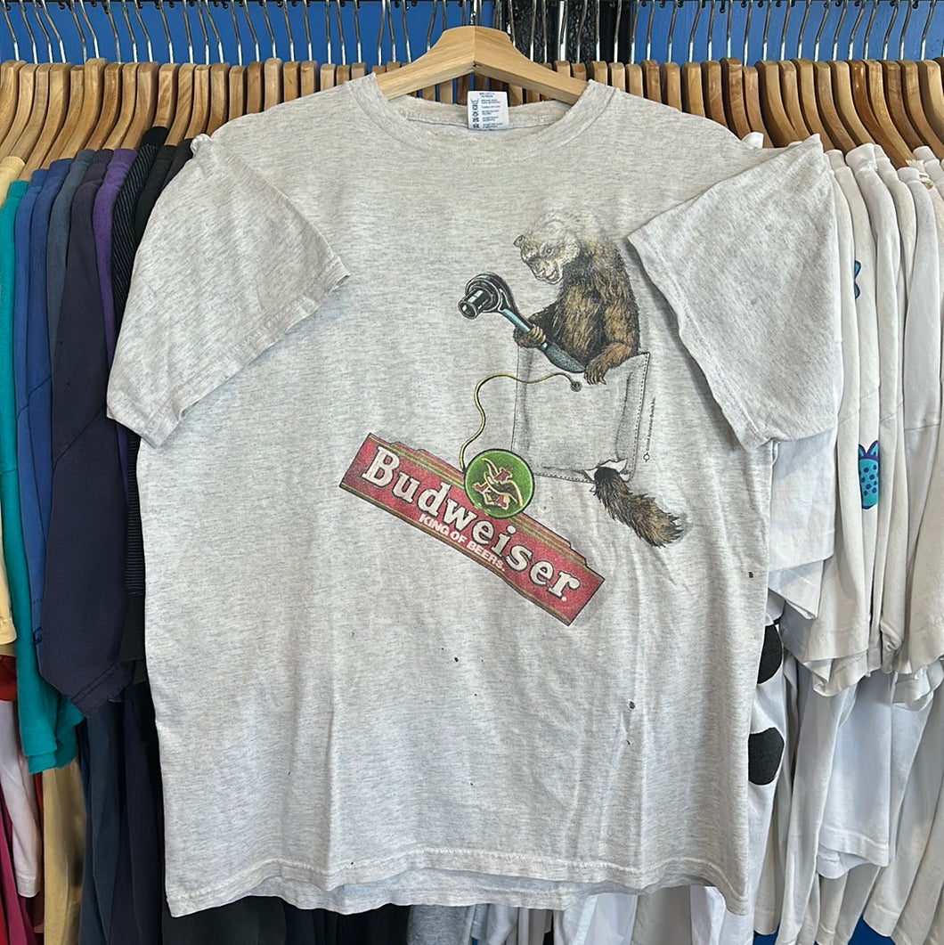 1998 Budweiser Incompetent Ferret T-Shirt